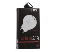 Network Charger Emy MY-269 Lightning 2400 mAh