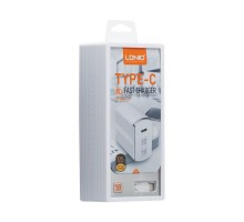 Сетевое Зарядное Устройство LDNIO A1302Q-C QC3.0 / PD 18W Type-C / Type-C