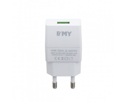Мережевий Зарядний Пристрій Emy MY-A101 Micro