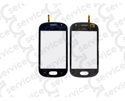 Тачскрін (сенсор) для Samsung S6810 Galaxy Fame, чорний big ic (5mm) / small ic (4mm)