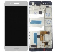 Дисплей Huawei Enjoy 5s/GR3 (TAG-L21/TAG-L01/TAG-L03) + тачскрин (сенсор), белый, в рамке