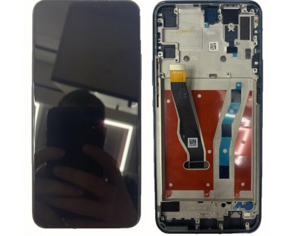 Дисплей Huawei P Smart Z/Y9 Prime 2019 + тачскрин (сенсор), черный, в рамке зелёного цвета, Emerald Green