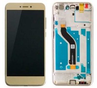 Дисплей Huawei P8 Lite 2017/P9 Lite 2017/Nova Lite 2016/Honor 8 Lite/GR3 2017 + тачскрин (сенсор), золотистый, в рамке