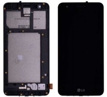 Дисплей LG X230 K7 2017 + тачскрин (сенсор), черный, в рамке, оригинал
