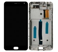 Lcd Meizu M2 Note M571 + touchscreen (sensor), black, framed, yellow flex