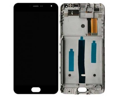 Lcd Meizu M2 Note M571 + touchscreen (sensor), black, framed, yellow flex