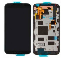 Дисплей Motorola XT1092 Moto X (2nd Gen)/XT1093/XT1094/XT1095/XT1096/XT1097 + тачскрин (сенсор), черный, в рамке, TFT, копия