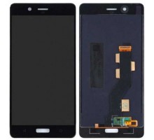Дисплей Nokia 8 + тачскрин (сенсор), черный, оригинал