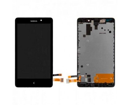 Lcd Nokia XL + touch-screen (sensor), black, framed, original