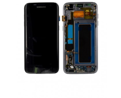 Дисплей Samsung G935F Galaxy S7 Edge + тачскрін (сенсор), чорний, в рамці, OLED, копія хорошої якості