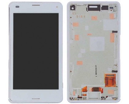 Lcd Sony D5803 Xperia Z3 Compact / D5833 + touch-screen (sensor), white, in frame