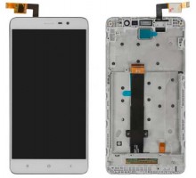 Дисплей Xiaomi Redmi Note 3 Pro + тачскрин (сенсор), белый, в рамке, 150 x 76 mm
