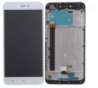 Дисплей Xiaomi Redmi Note 5A / Redmi Note 5A Prime / Redmi Y1, 3/32 Gb / 4/64 Gb + тачскрін (сенсор), білий ,, в рамці