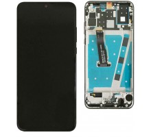 Дисплей Huawei P30 Lite/Nova 4e + тачскрин (сенсор), черный, в рамке