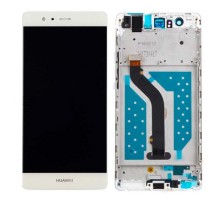 Дисплей Huawei P9 Plus (VIE-L09/VIE-L29) + тачскрин (сенсор), белый, в рамке, Amoled, оригинал