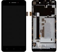 Дисплей Lenovo S90 Sisley + тачскрин (сенсор), черный, в рамке, Amoled, оригинал