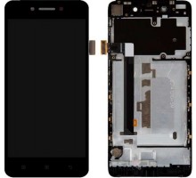 Дисплей Lenovo S90 Sisley + тачскрин (сенсор), черный, в рамке, Amoled, оригинал