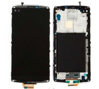 Lcd LG H900 V10 / H901 / H960A / H961 / H962 / H968 / VS990 + touch-screen (sensor), black, in frame, original