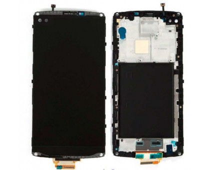 Lcd LG H900 V10 / H901 / H960A / H961 / H962 / H968 / VS990 + touch-screen (sensor), black, in frame, original