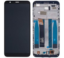 Дисплей Meizu M8c M810H + тачскрин (сенсор), черный, в рамке