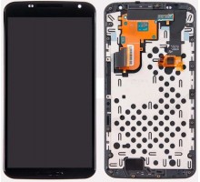 Дисплей Motorola XT1100 Google Nexus 6/XT1103 + тачскрин (сенсор), черный, в рамке, Amoled оригинал