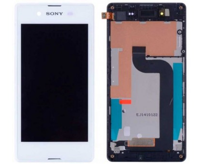 Дисплей Sony D2202 Xperia E3/D2203/D2206 + тачскрин (сенсор), белый, в рамке, оригинал