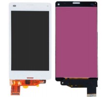 Дисплей Sony D5803 Xperia Z3 Compact/D5833 + тачскрин (сенсор), белый, оригинал