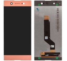 Дисплей Sony G3212 Xperia XA1 Ultra Dual/G3221/G3223/G3226 + тачскрин (сенсор), розовый, оригинал