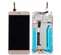Lcd Xiaomi Redmi 4X / 4X Pro + touch-screen (sensor), gold, in frame