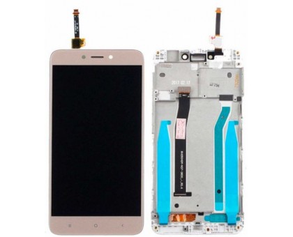 Lcd Xiaomi Redmi 4X / 4X Pro + touch-screen (sensor), gold, in frame