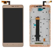 Дисплей Xiaomi Redmi Note 3 Pro + тачскрин (сенсор), золотистый, в рамке, 150 x 76 mm