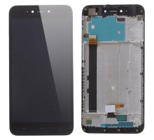 Дисплей Xiaomi Redmi Note 5A/Redmi Note 5A Prime/Redmi Y1, 3/32 Gb/ 4/64 Gb + тачскрин (сенсор), черный, в рамке