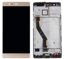 Дисплей Huawei P9 Plus (VIE-L09/VIE-L29) + тачскрин (сенсор), золотистый, в рамке, Amoled, оригинал