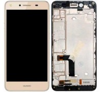 Дисплей Huawei Y5 II 2016 (3G CUN-U29/4G CUN-L21)/Honor 5/Honor Play 5 + тачскрин (сенсор), золотистый, в рамке
