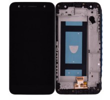 Дисплей LG M320G K10 X Power2/M322/M327/X320/X500 + тачскрин (сенсор), черный, в рамке, Titan, оригинал