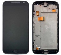 Дисплей Motorola XT1620 Moto G4/XT1621/XT1622/XT1624/XT1625/XT1626 + тачскрин (сенсор), белый, в рамке