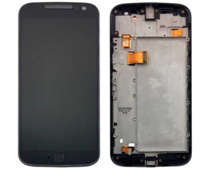 Дисплей Motorola XT1620 Moto G4/XT1621/XT1622/XT1624/XT1625/XT1626 + тачскрин (сенсор), белый, в рамке