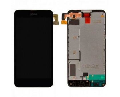 Lcd Nokia 630 Lumia / 635/636/638 + touch-screen (sensor), black, in frame, original