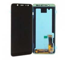 Дисплей Samsung A600F Galaxy A6 2018 + тачскрин (сенсор), черный, Amoled, оригинал , переклеено стекло