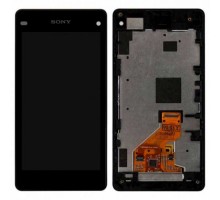 Дисплей Sony D5503 Xperia Z1 Compact + тачскрин (сенсор), черный, в рамке, оригинал