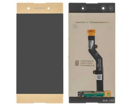 Дисплей Sony G3412 Xperia XA1 Plus Dual/G3416 + тачскрин (сенсор), золотистый, оригинал