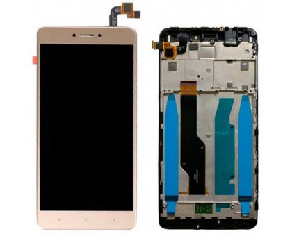 Lcd Xiaomi Redmi Note 4X + touch-screen (sensor), gold, in frame