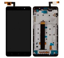 Модуль для Xiaomi Redmi Note 3 + (Дисплей + тачскрин), с передней панелью, черный