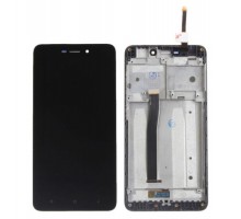 Модульный дисплей для Xiaomi Redmi 4A | Экран + тачскрин с передней панелью черный оригинал PRC