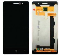 Дисплей для Nokia 830 Lumia + touchscreen, чёрный, с передней панелью, оригинал (Китай)