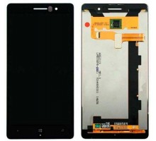 Дисплей для Nokia 830 Lumia + touchscreen, чёрный, с передней панелью, оригинал (Китай)