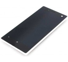Дисплей для Sony LT26w Xperia Acro S + touchscreen, белый, с передней панелью