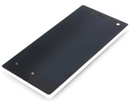 Дисплей для Sony LT26w Xperia Acro S + touchscreen, белый, с передней панелью