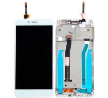 Дисплей для Xiaomi Redmi 4X, 4X Pro Дисплей + тачскрин белый, с передней панелью