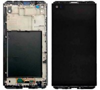 LCD LG H910 V20 / H915 / H918 / H990 / F800 / LS997 / US996 / VS995 + touchscreen (sensor), black, in frame, original